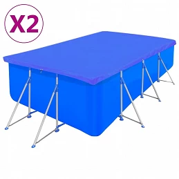 Acquista Coperture per Piscina 2 pz PE Rettangolari 90 g/mq 394x207 cm con riferimento GHV-3082803 della ditta GARDENHOME