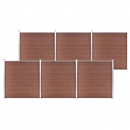 Acquista Recinzione da Giardino in WPC 1045x186 cm Marrone con riferimento GHV-3053211 della ditta GARDENHOME