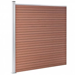 Acquista Recinzione da Giardino in WPC 1045x186 cm Marrone con riferimento GHV-3053211 della ditta GARDENHOME