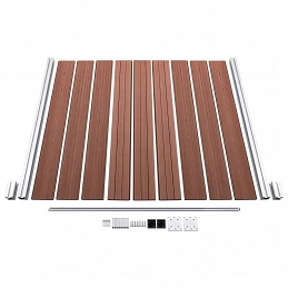 Acquista Recinzione da Giardino in WPC 1045x186 cm Marrone con riferimento GHV-3053211 della ditta GARDENHOME