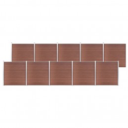 Acquista Recinzione da Giardino in WPC 1737x186 cm Marrone con riferimento GHV-3053215 della ditta GARDENHOME