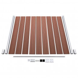 Acquista Recinzione da Giardino in WPC 1737x186 cm Marrone con riferimento GHV-3053215 della ditta GARDENHOME