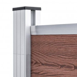 Acquista Recinzione da Giardino in WPC 1737x186 cm Marrone con riferimento GHV-3053215 della ditta GARDENHOME