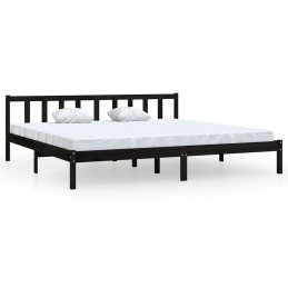 Acquista Giroletto Nero in Legno Massello di Pino 200x200 cm con riferimento GHV-810106 della ditta GARDENHOME