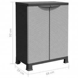 Acquista Armadietto in Plastica 68x39x92 cm Design Rattan con riferimento GHV-337898 della ditta GARDENHOME