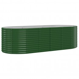 Acquista Letto Giardino Acciaio Verniciato a Polvere 249x100x68 cm Verde con riferimento GHV-319063 della ditta GARDENHOME