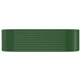 Acquista Letto Giardino Acciaio Verniciato a Polvere 249x100x68 cm Verde con riferimento GHV-319063 della ditta GARDENHOME