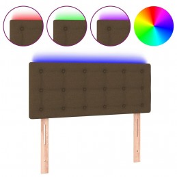 Acquista Testiera a LED Marrone Scuro 90x5x78/88 cm in Tessuto con riferimento GHV-3122031 della ditta GARDENHOME