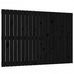 Acquista Testiera da Parete Nera 127,5x3x90 cm in Legno Massello di Pino con riferimento GHV-824892 della ditta GARDENHOME