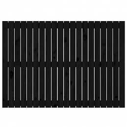 Acquista Testiera da Parete Nera 127,5x3x90 cm in Legno Massello di Pino con riferimento GHV-824892 della ditta GARDENHOME