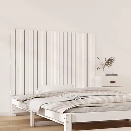 Acquista Testiera da Parete Bianca 127,5x3x90 cm Legno Massello di Pino con riferimento GHV-824889 della ditta GARDENHOME