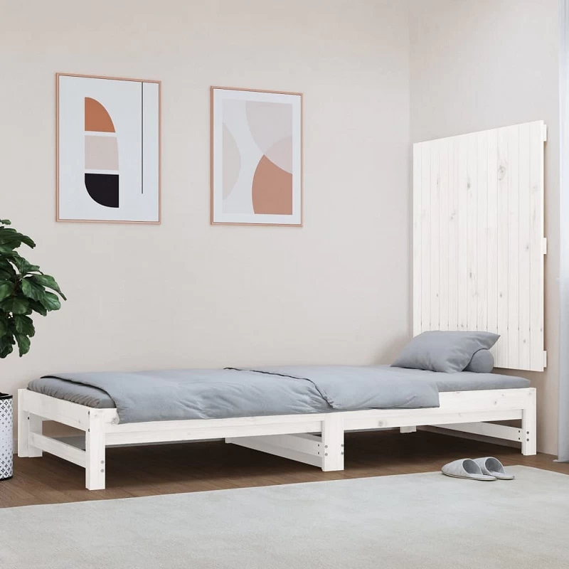 Acquista Testiera da Parete Bianca 82,5x3x90cm in Legno Massello di Pino con riferimento GHV-824904 della ditta GARDENHOME