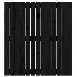 Acquista Testiera da Parete Nera 82,5x3x90 cm in Legno Massello di Pino con riferimento GHV-824907 della ditta GARDENHOME