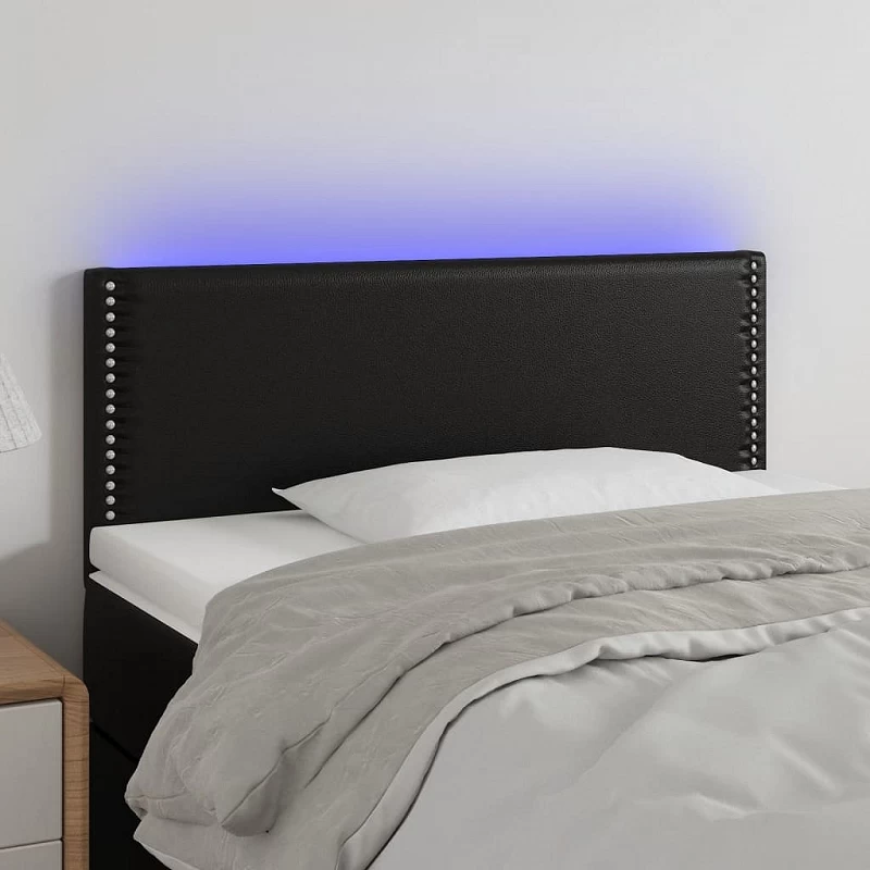 Acquista Testiera Nero a LED 90x5x78/88 cm in Similpelle con riferimento GHV-3121550 della ditta GARDENHOME