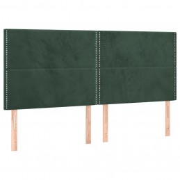 Acquista Testiera a LED Verde Scuro 200x5x118/128 cm in Velluto con riferimento GHV-3122353 della ditta GARDENHOME