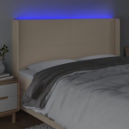 Acquista Testiera a LED Crema 203x23x118/128 cm in Tessuto con riferimento GHV-3123795 della ditta GARDENHOME