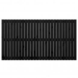 Acquista Testiera da Parete Nera 166x3x90 cm in Legno Massello di Pino con riferimento GHV-824912 della ditta GARDENHOME