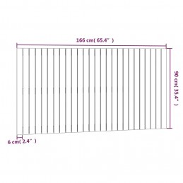 Acquista Testiera da Parete Nera 166x3x90 cm in Legno Massello di Pino con riferimento GHV-824912 della ditta GARDENHOME