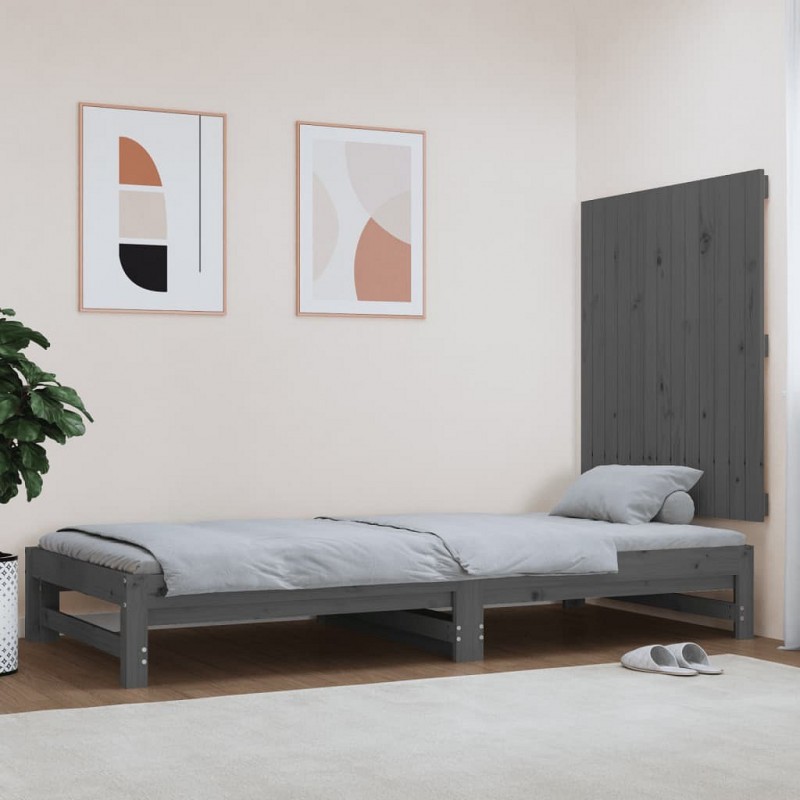 Acquista Testiera da Parete Grigia 82,5x3x90cm in Legno Massello di Pino con riferimento GHV-824905 della ditta GARDENHOME