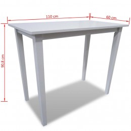 Acquista Tavolo da Bar in Legno Bianco con riferimento GHV-241701 della ditta GARDENHOME