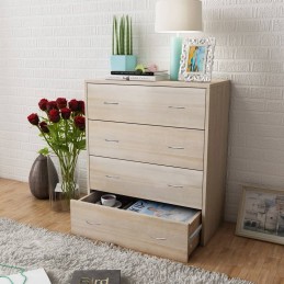 Acquista Credenza con 4 Cassetti 60x30,5x71 cm Colore Rovere con riferimento GHV-242544 della ditta GARDENHOME