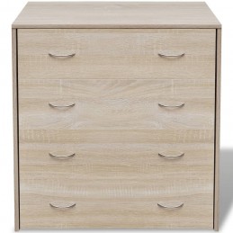 Acquista Credenza con 4 Cassetti 60x30,5x71 cm Colore Rovere con riferimento GHV-242544 della ditta GARDENHOME