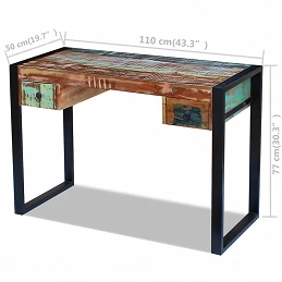 Acquista Scrivania in Legno Massello Anticato con riferimento GHV-243276 della ditta GARDENHOME