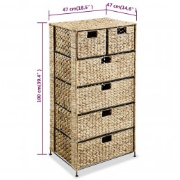 Acquista Armadietto Portaoggetti 6 Cesti 47x37x100 cm Giacinto d'Acqua con riferimento GHV-245493 della ditta GARDENHOME