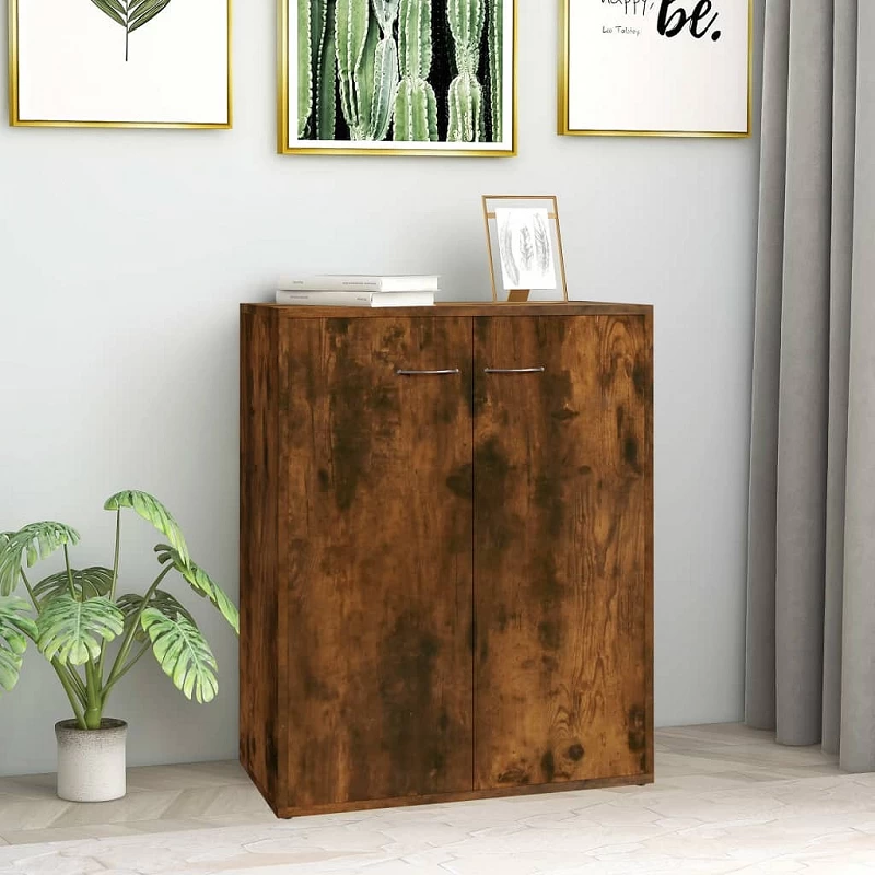 Acquista Credenza Rovere Fumo 60x30x75 cm in Legno Multistrato con riferimento GHV-815378 della ditta GARDENHOME