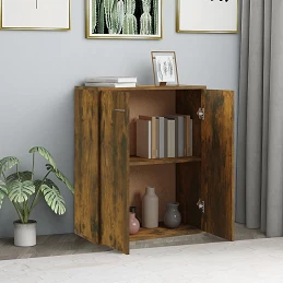 Acquista Credenza Rovere Fumo 60x30x75 cm in Legno Multistrato con riferimento GHV-815378 della ditta GARDENHOME