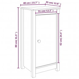 Acquista Credenze 2 pz Miele 40x35x80 cm in Legno Massello di Pino con riferimento GHV-813731 della ditta GARDENHOME