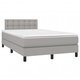 Acquista Letto a Molle Materasso e LED Grigio Chiaro 120x200 cm Tessuto con riferimento GHV-3133461 della ditta GARDENHOME