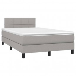Acquista Letto a Molle Materasso e LED Grigio Chiaro 120x200 cm Tessuto con riferimento GHV-3133141 della ditta GARDENHOME