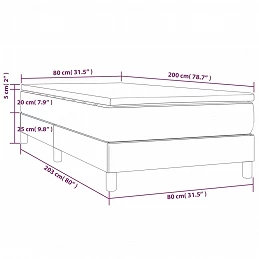 Acquista Giroletto a Molle con Materasso Nero 80x200 cm in Velluto con riferimento GHV-3144299 della ditta GARDENHOME