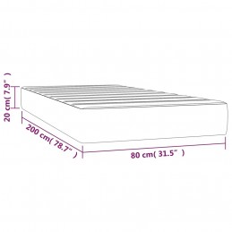 Acquista Materasso a Molle Insacchettate Nero 80x200x20 cm in Velluto con riferimento GHV-347690 della ditta GARDENHOME