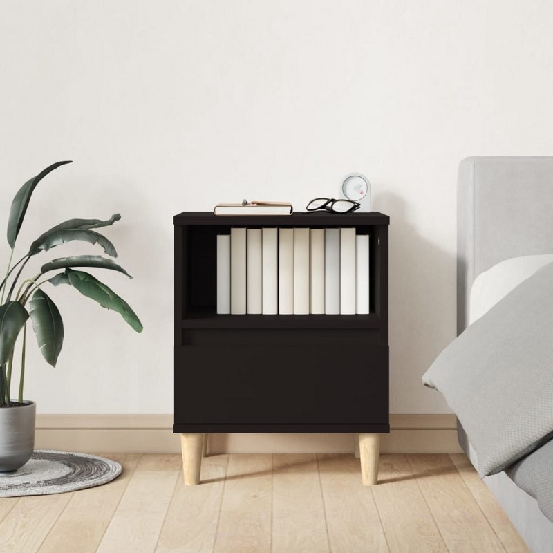 Acquista Comodino Nero 40x35x50 cm con riferimento GHV-821796 della ditta GARDENHOME