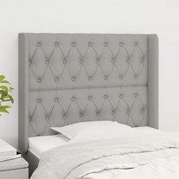 Acquista Testiera ad Orecchio Grigio Chiaro 93x16x118/128 cm in Tessuto con riferimento GHV-3119898 della ditta GARDENHOME