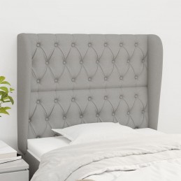 Acquista Testiera ad Orecchio Grigio Chiaro 93x23x118/128 cm in Tessuto con riferimento GHV-3118274 della ditta GARDENHOME