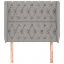 Acquista Testiera ad Orecchio Grigio Chiaro 93x23x118/128 cm in Tessuto con riferimento GHV-3118274 della ditta GARDENHOME
