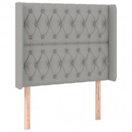 Acquista Testiera a LED Grigio Chiaro 103x16x118/128 cm in Tessuto con riferimento GHV-3124374 della ditta GARDENHOME