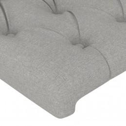 Acquista Testiera a LED Grigio Chiaro 103x16x118/128 cm in Tessuto con riferimento GHV-3124374 della ditta GARDENHOME