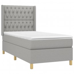 Acquista Letto a Molle Materasso e LED Grigio Chiaro 90x200 cm Tessuto con riferimento GHV-3139085 della ditta GARDENHOME