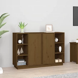 Acquista Credenza Miele 120x35x80 cm in Legno Massello di Pino con riferimento GHV-814502 della ditta GARDENHOME