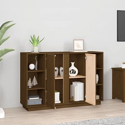 Acquista Credenza Miele 120x35x80 cm in Legno Massello di Pino con riferimento GHV-814502 della ditta GARDENHOME