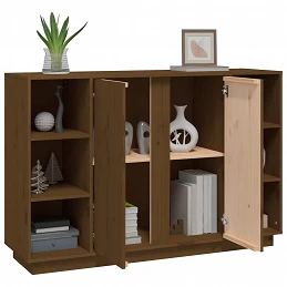 Acquista Credenza Miele 120x35x80 cm in Legno Massello di Pino con riferimento GHV-814502 della ditta GARDENHOME