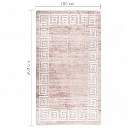 Acquista Tappeto Lavabile 190x300 cm Beige Antiscivolo con riferimento GHV-337944 della ditta GARDENHOME