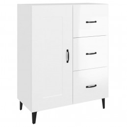 Acquista Credenza 69,5x34x90 cm in Legno Multistrato Bianco Lucido con riferimento GHV-812237 della ditta GARDENHOME