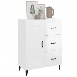 Acquista Credenza 69,5x34x90 cm in Legno Multistrato Bianco Lucido con riferimento GHV-812237 della ditta GARDENHOME