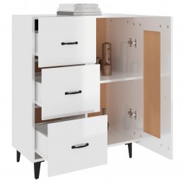 Acquista Credenza 69,5x34x90 cm in Legno Multistrato Bianco Lucido con riferimento GHV-812237 della ditta GARDENHOME