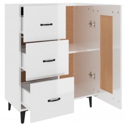 Acquista Credenza 69,5x34x90 cm in Legno Multistrato Bianco Lucido con riferimento GHV-812237 della ditta GARDENHOME